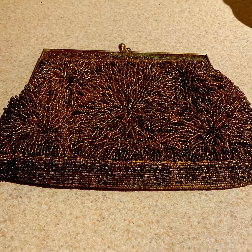Vintage gold evening bag